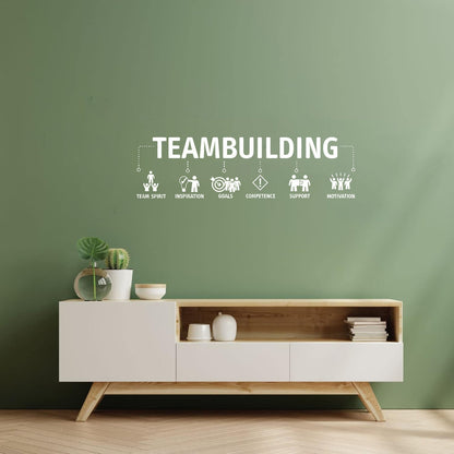 Wall Vinyl Sticker Decor Teambuilding Team Inspiration Idea Easy Installation