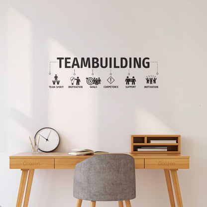 Wall Vinyl Sticker Decor Teambuilding Team Inspiration Idea Easy Installation