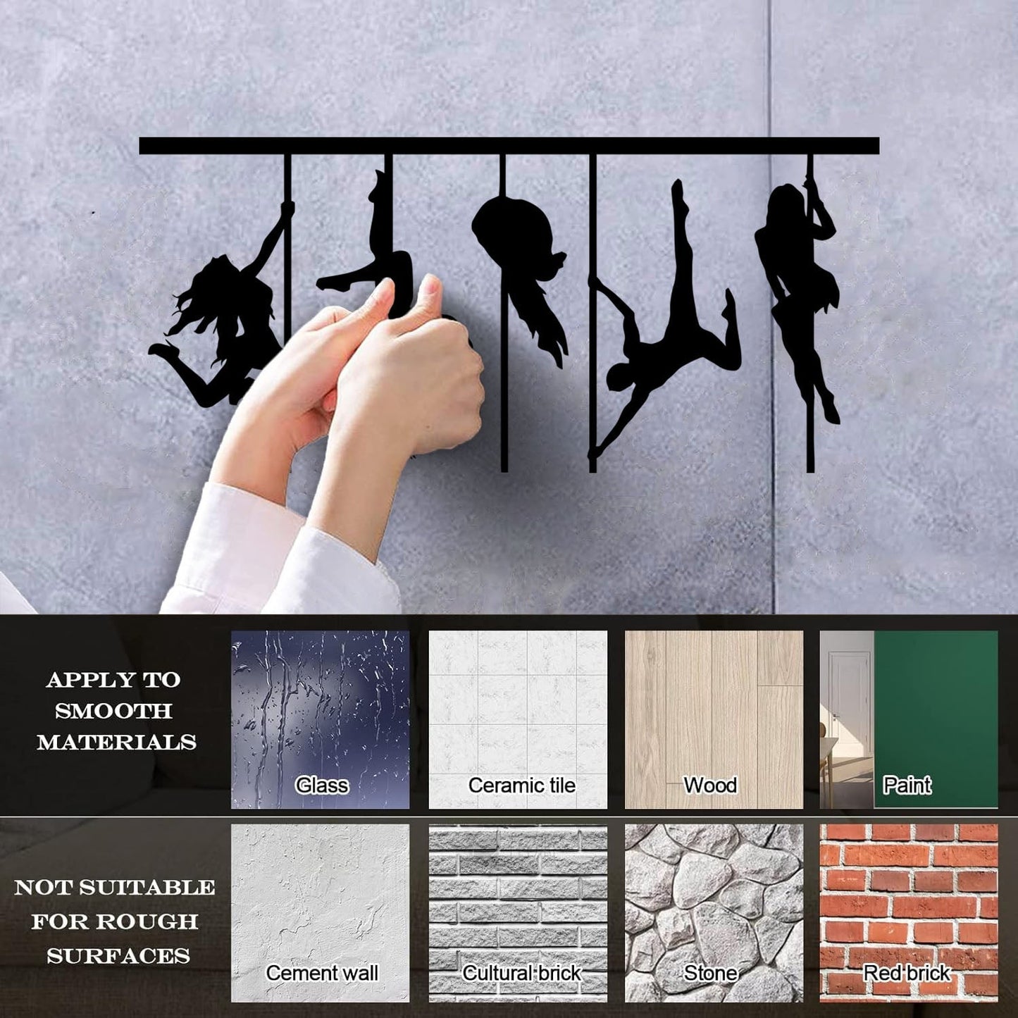 Fine Carving Stickers Sale Pole Dance Appeal Woman Dancers Art Mural Painting
