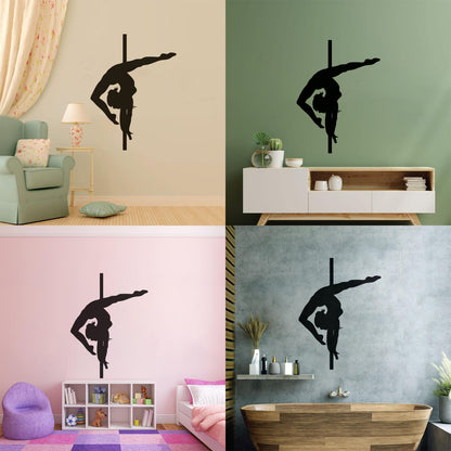 Wall Stickers Appeal Girl Pole Dance Striptease Multiple Size Options