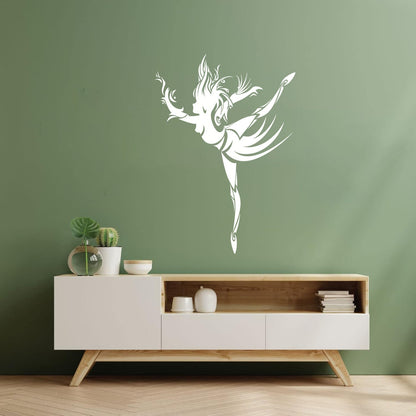 Abstract Dancing Girl Tattoo Style Fine Carving Decals Waterproof
