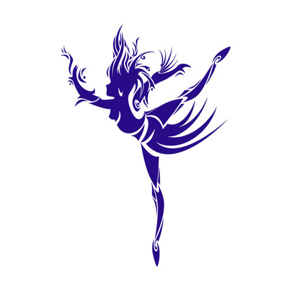 Abstract Dancing Girl Tattoo Style Fine Carving Decals Waterproof