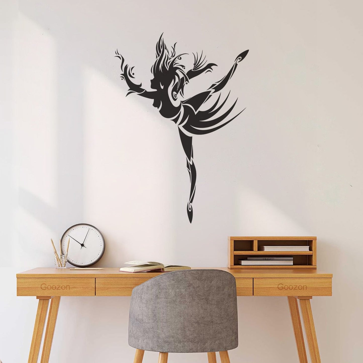 Abstract Dancing Girl Tattoo Style Fine Carving Decals Waterproof