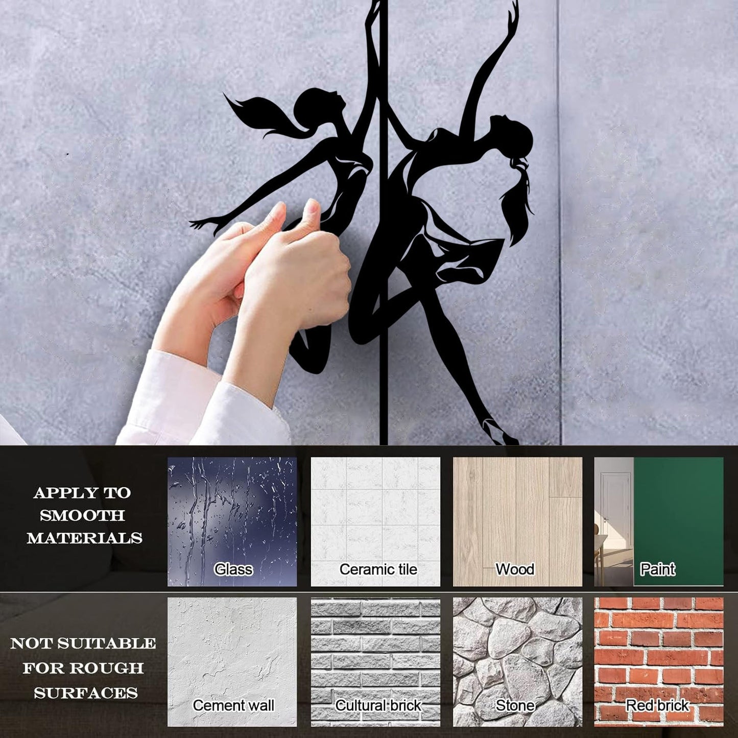 Appeal Girl Romantic Dancer Striptease Wall Decals Paster Paper Car Body Decoration