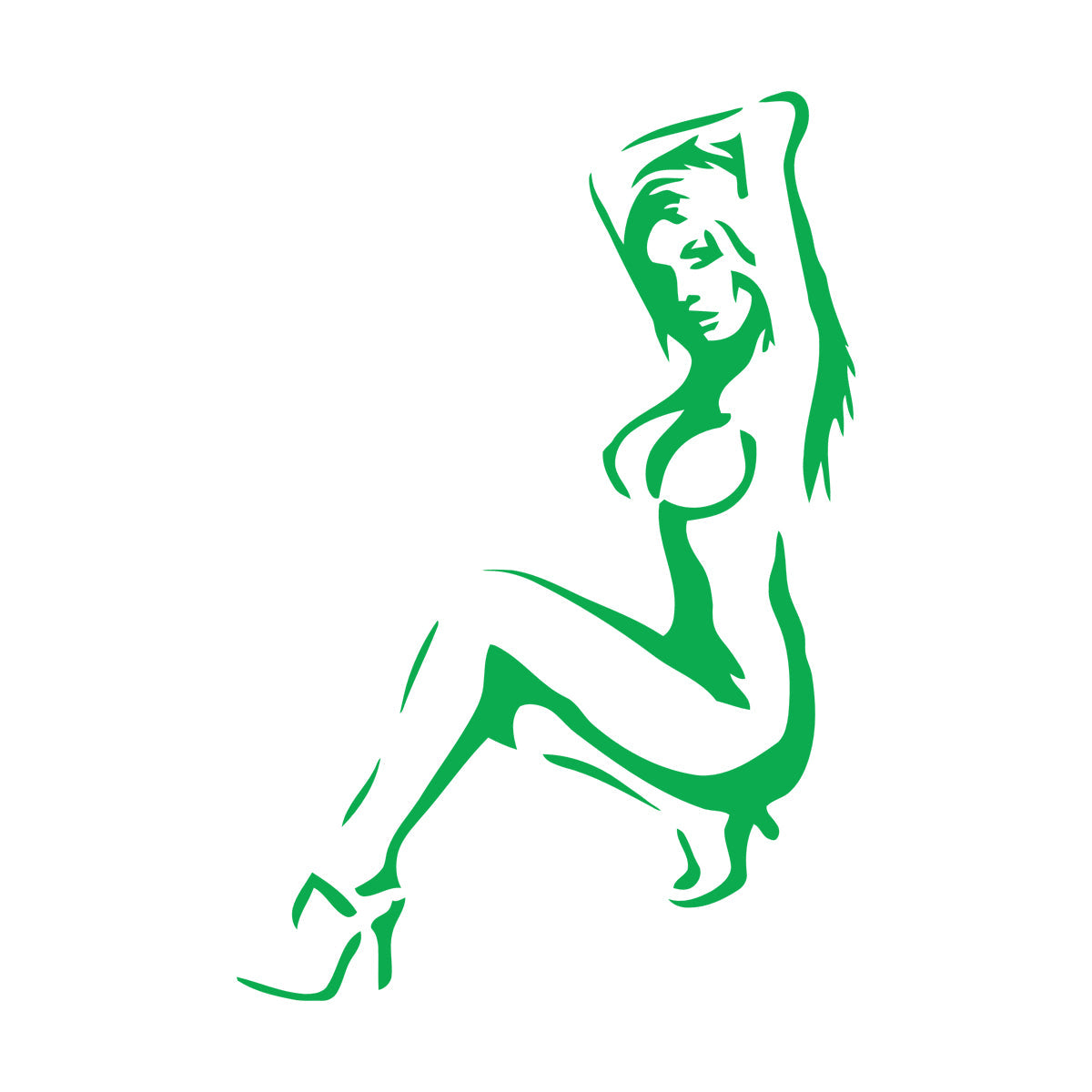 Vinyl Wall Stickers Naked Girl Hot Appeal No Clothes Striptease Boobs Window Decals