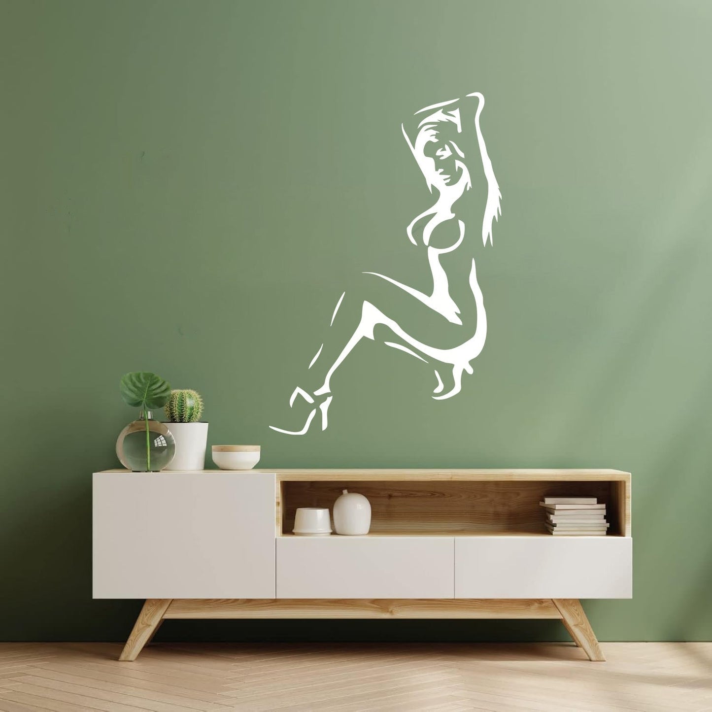 Vinyl Wall Stickers Naked Girl Hot Appeal No Clothes Striptease Boobs Window Decals