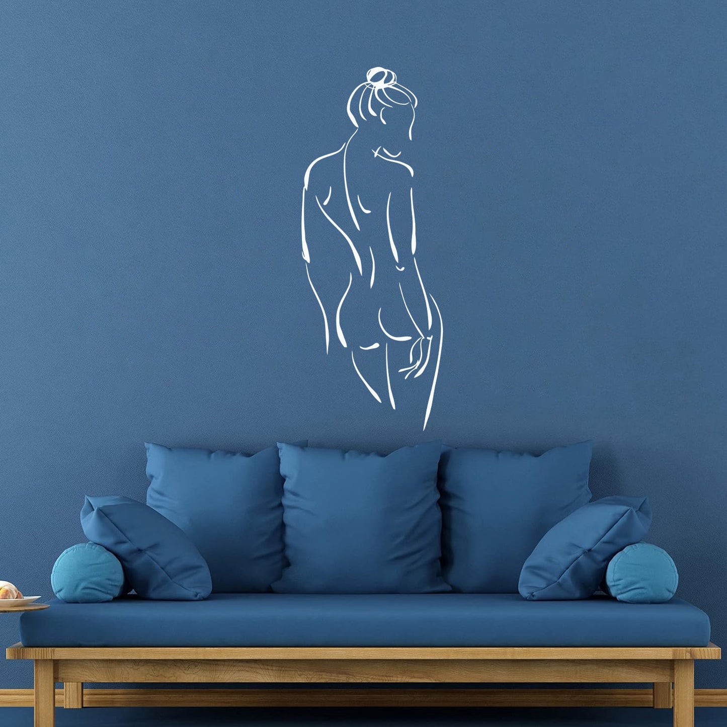 Abstract Appeal Girl Back Vinyl Art Sticker Art Mural Painting