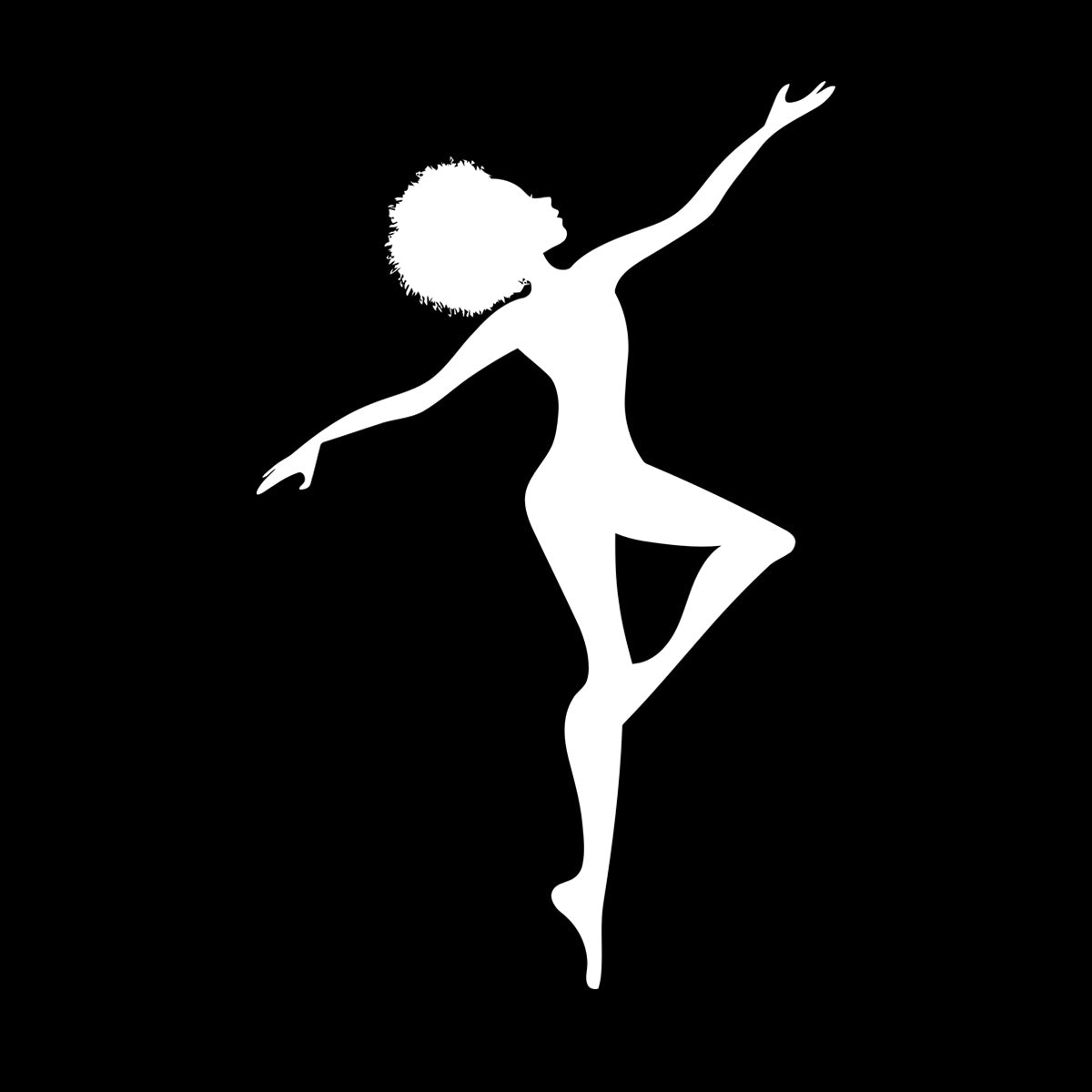 Wall Decals Pvc African Woman Afro Hairstyle Silhouette It Won'T Fall Off