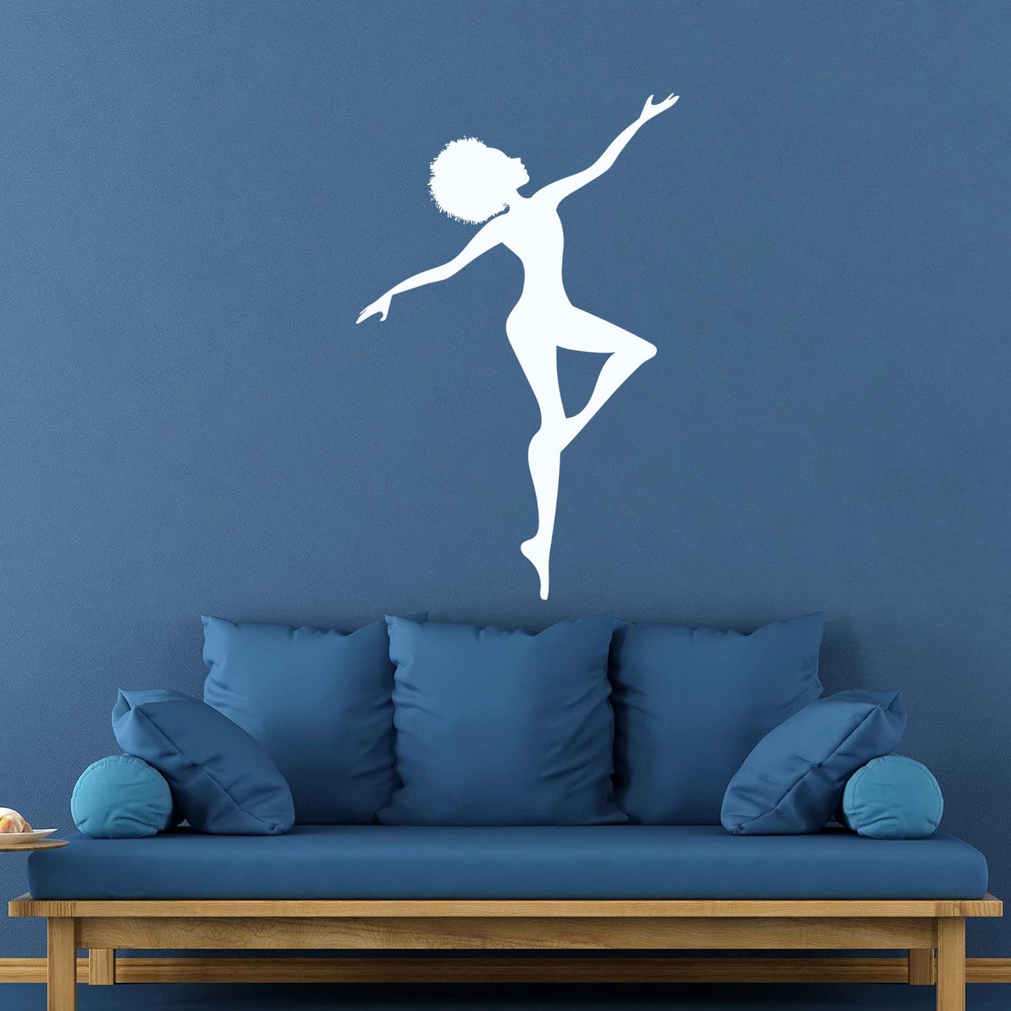 Wall Decals Pvc African Woman Afro Hairstyle Silhouette It Won'T Fall Off