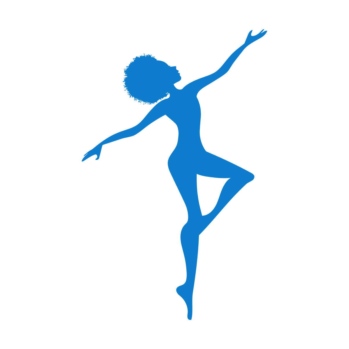 Wall Decals Pvc African Woman Afro Hairstyle Silhouette It Won'T Fall Off