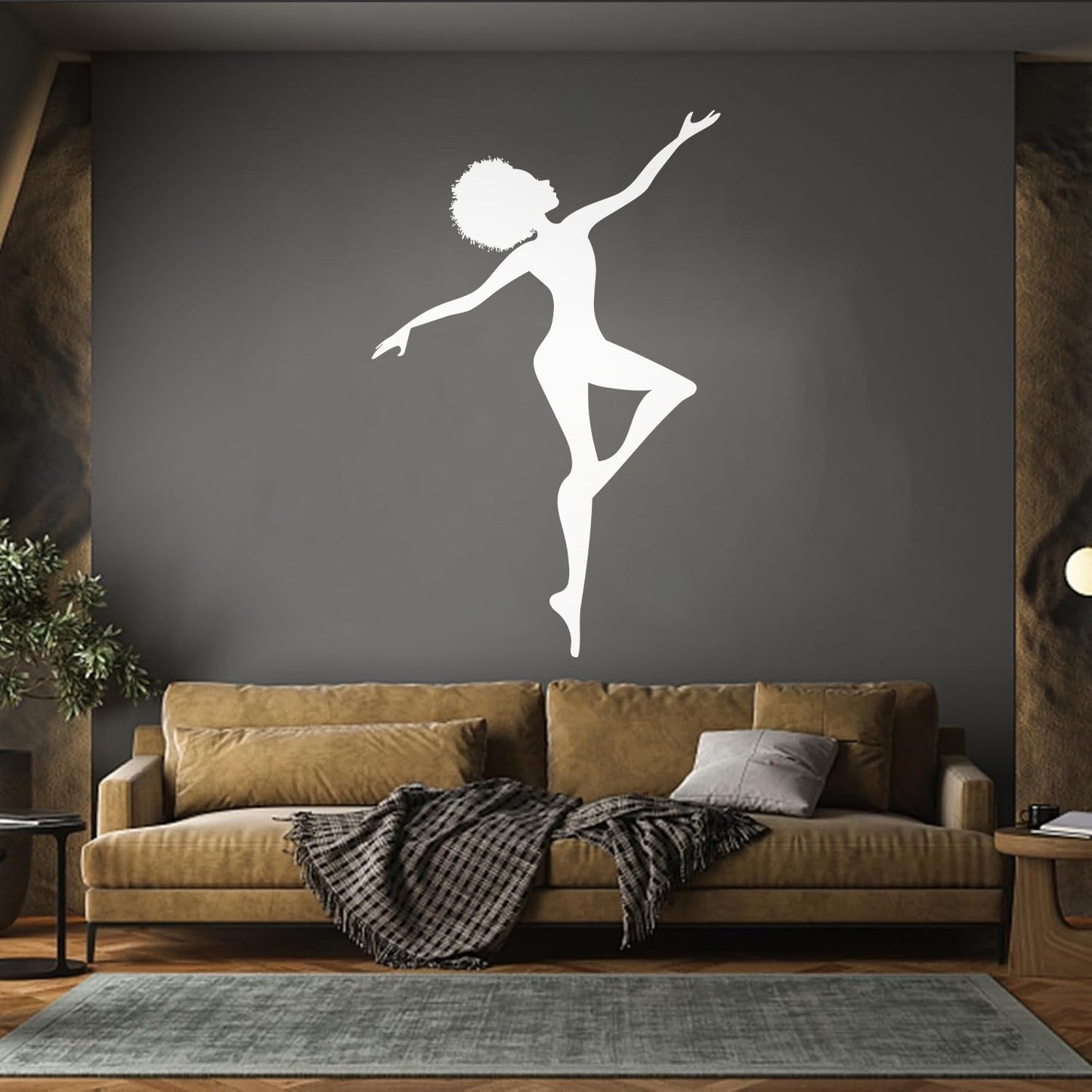 Wall Decals Pvc African Woman Afro Hairstyle Silhouette It Won'T Fall Off