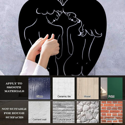 Apple Bible Adam And Eve Paradise Love Vinyl Wall Stickers Art Decoration