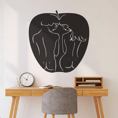 Apple Bible Adam And Eve Paradise Love Vinyl Wall Stickers Art Decoration