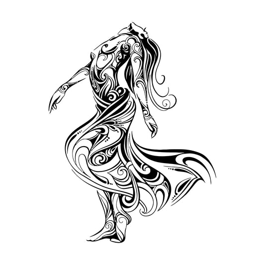 Lettering Decals Dancer Dance Studio Beautiful Appeal Girl Easy Installation