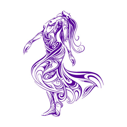 Lettering Decals Dancer Dance Studio Beautiful Appeal Girl Easy Installation