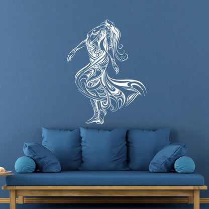 Lettering Decals Dancer Dance Studio Beautiful Appeal Girl Easy Installation