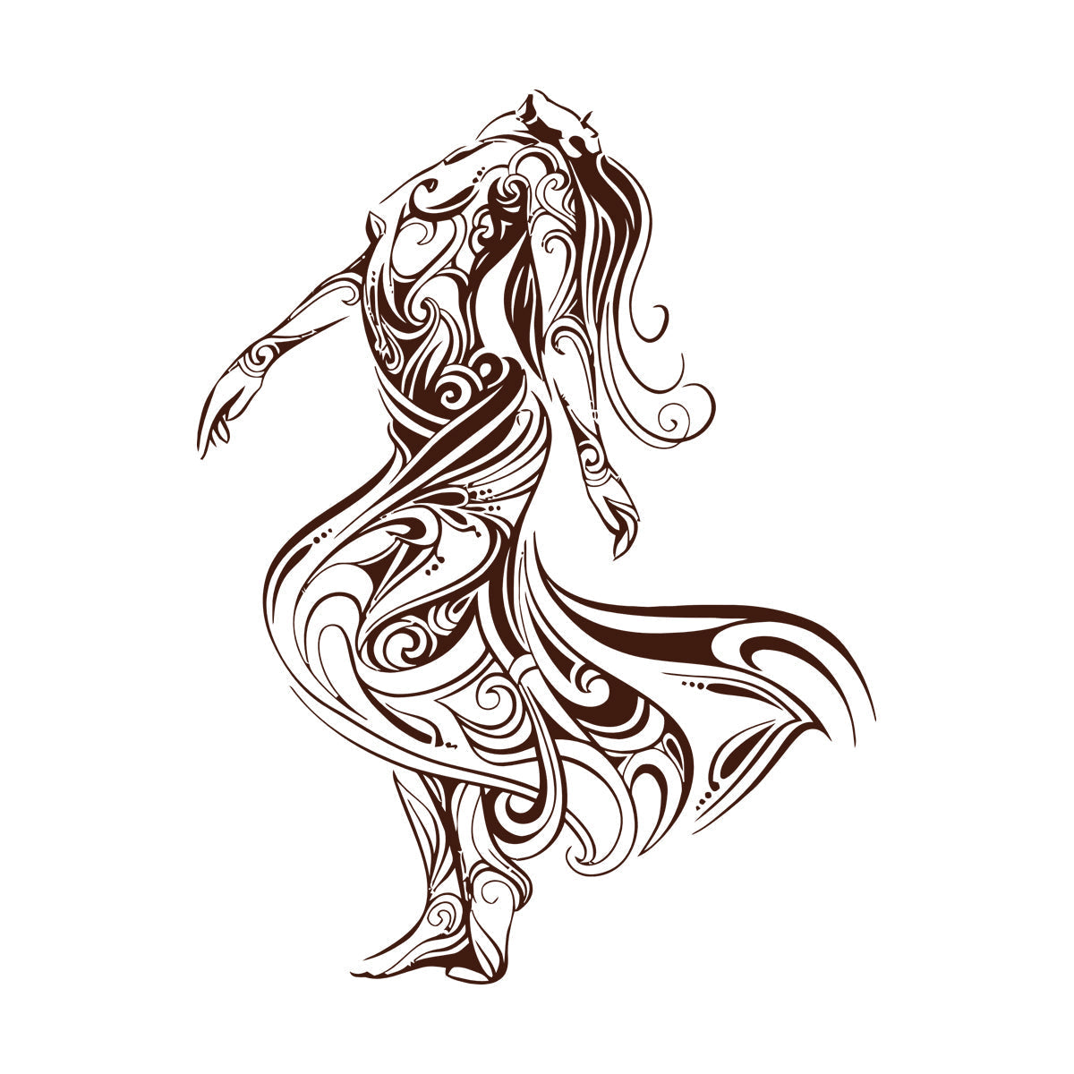 Lettering Decals Dancer Dance Studio Beautiful Appeal Girl Easy Installation