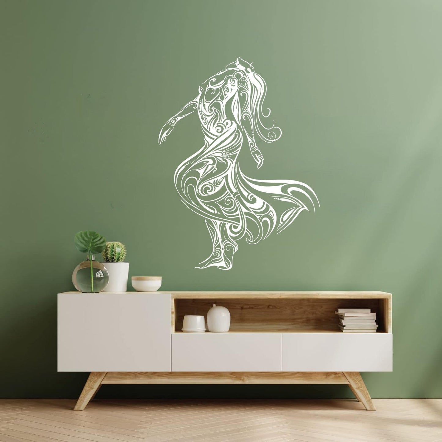 Lettering Decals Dancer Dance Studio Beautiful Appeal Girl Easy Installation