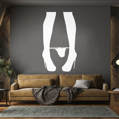 Wall Decals Paster Paper Erotic Hot Appeal Girl Striptease Adult Women'S Legs Waterproof