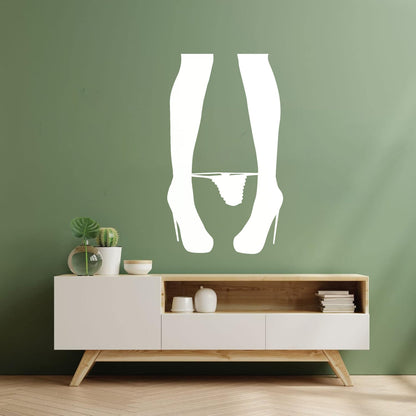 Wall Decals Paster Paper Erotic Hot Appeal Girl Striptease Adult Women'S Legs Waterproof