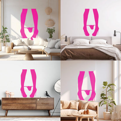 Wall Decals Paster Paper Erotic Hot Appeal Girl Striptease Adult Women'S Legs Waterproof