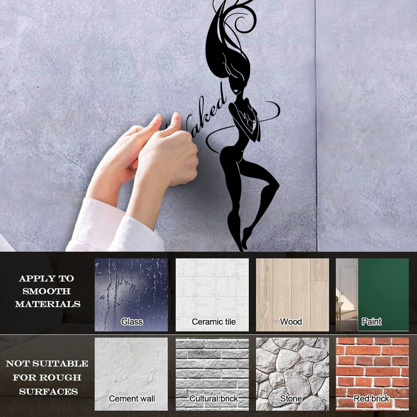 Mural And Wall Vinyl Decal Get Quote Appeal Girl Body Wall Beautification