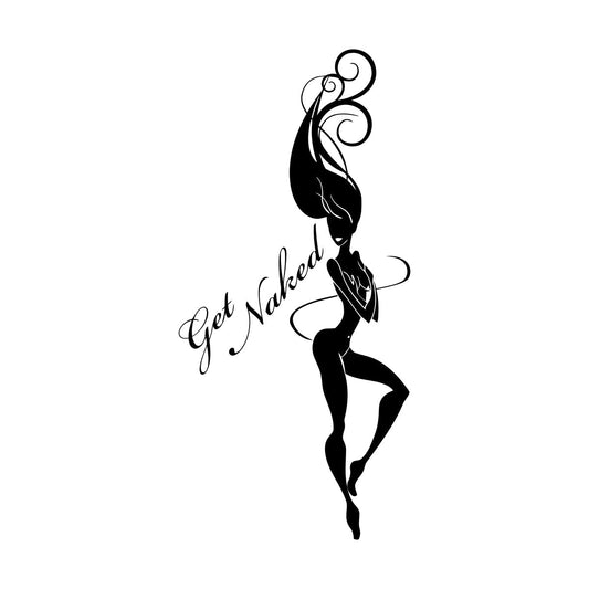 Mural And Wall Vinyl Decal Get Quote Appeal Girl Body Wall Beautification