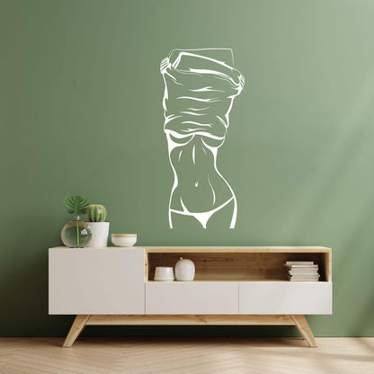 Hot Appeal Girl Beautiful Female Body Striptease Lettering Decals Do Not Damage The Wall Surface