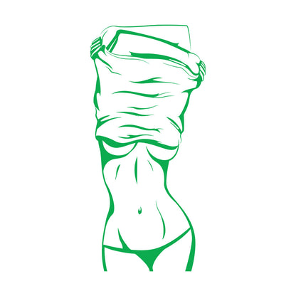 Hot Appeal Girl Beautiful Female Body Striptease Lettering Decals Do Not Damage The Wall Surface