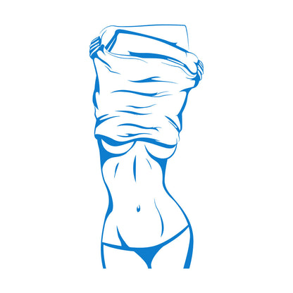 Hot Appeal Girl Beautiful Female Body Striptease Lettering Decals Do Not Damage The Wall Surface