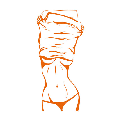 Hot Appeal Girl Beautiful Female Body Striptease Lettering Decals Do Not Damage The Wall Surface