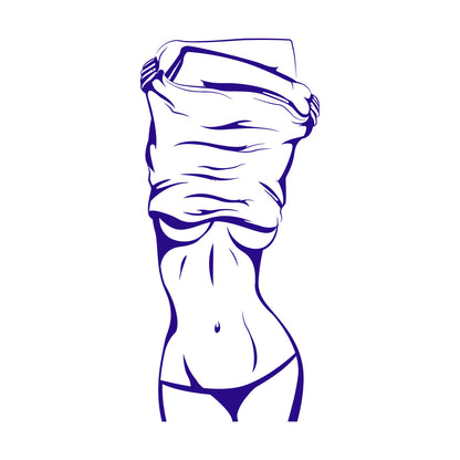 Hot Appeal Girl Beautiful Female Body Striptease Lettering Decals Do Not Damage The Wall Surface