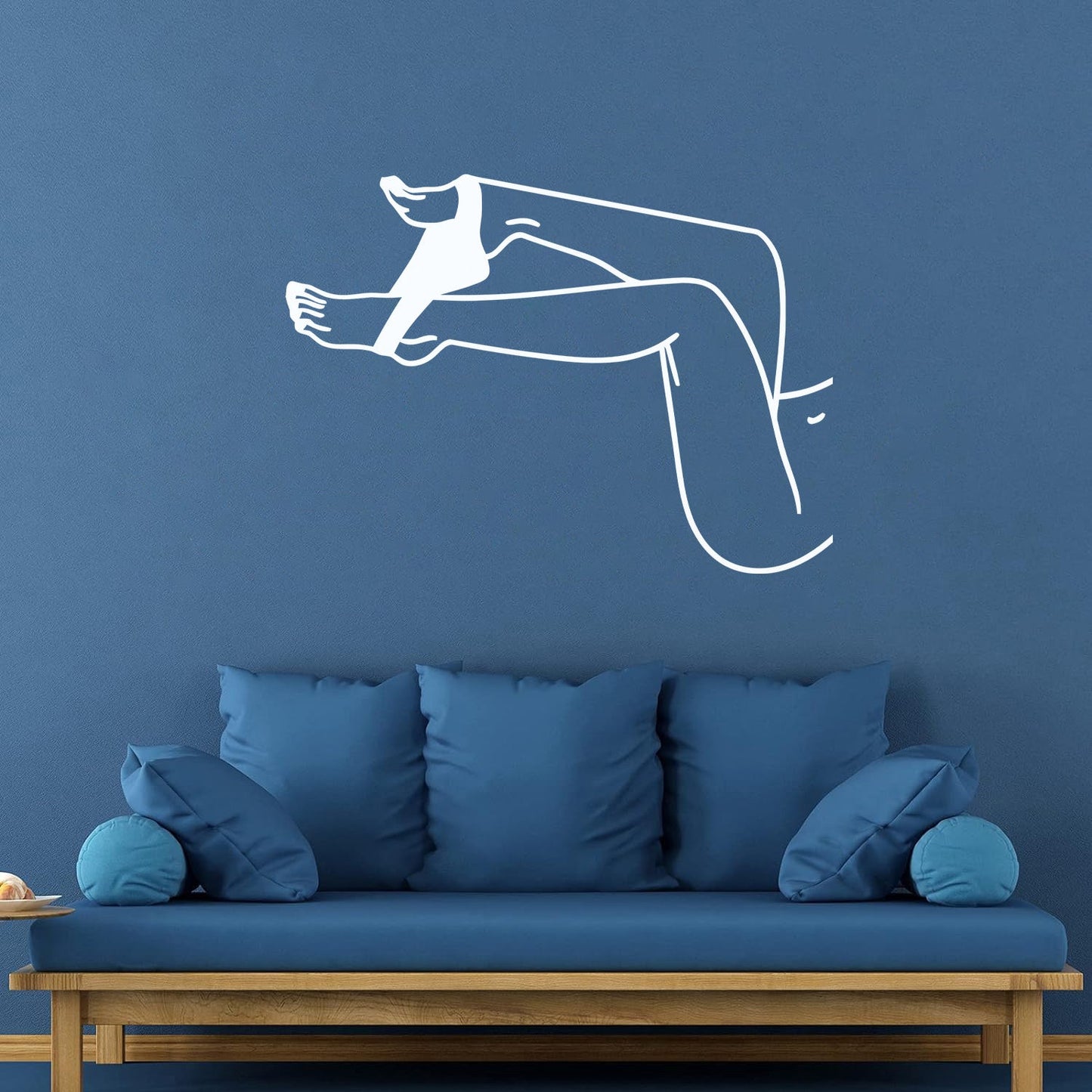 Wall Decals Paster Paper Hot Appeal Girl Beautiful Legs Striptease Easy Installation