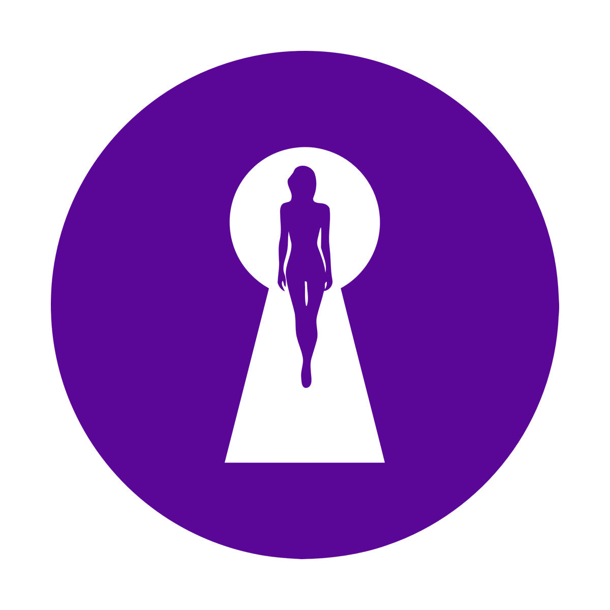 Keyhole Appeal Woman Beautiful Body Vinyl Wall Decals Waterproof