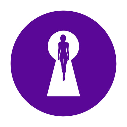 Keyhole Appeal Woman Beautiful Body Vinyl Wall Decals Waterproof