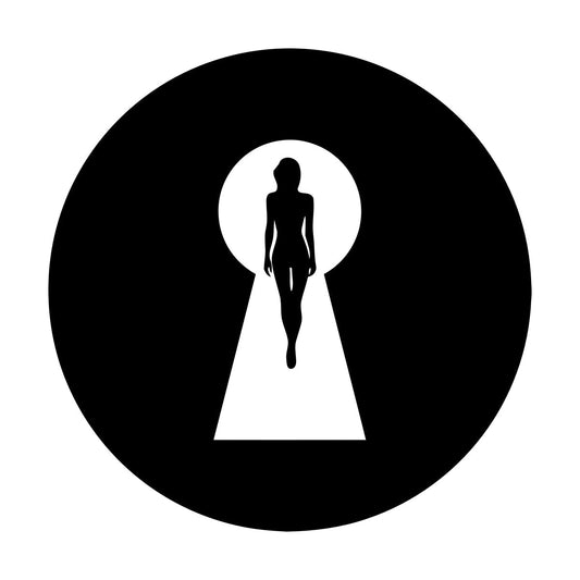 Keyhole Appeal Woman Beautiful Body Vinyl Wall Decals Waterproof