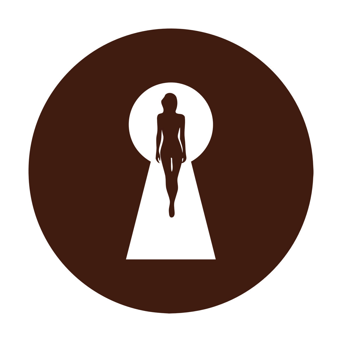 Keyhole Appeal Woman Beautiful Body Vinyl Wall Decals Waterproof