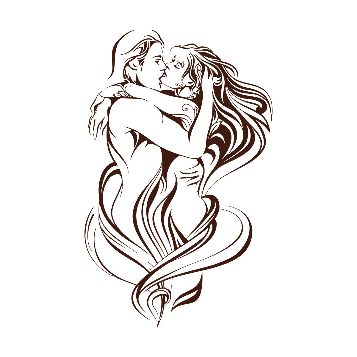 Wall Stickers Paster Paper Love Woman Man Passion Can Modify And Add Information