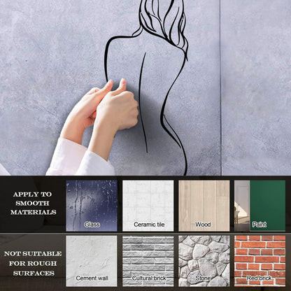 Lettering Decals Naked Woman Back Adult Ation Bedroom Tattoo Culture