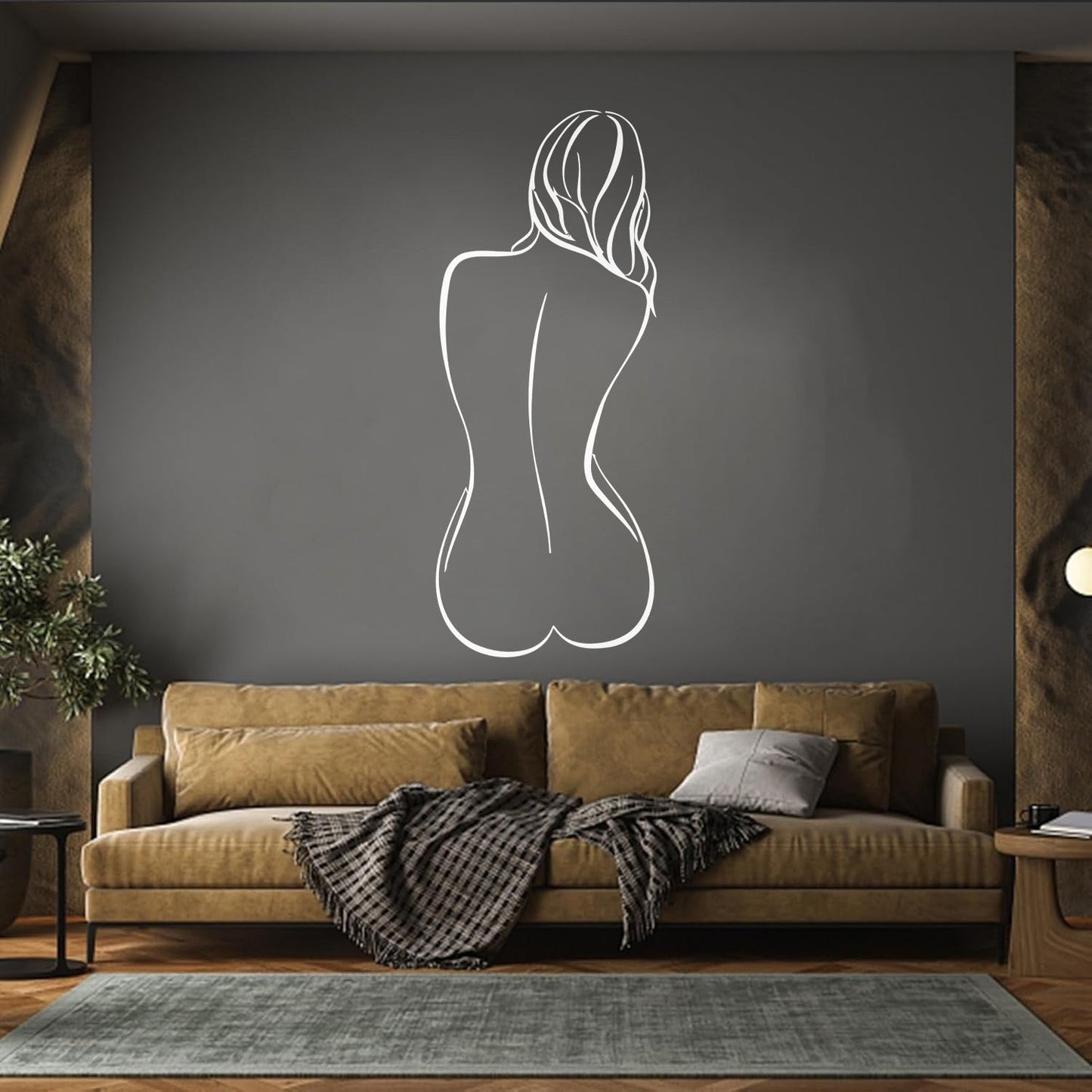 Lettering Decals Naked Woman Back Adult Ation Bedroom Tattoo Culture