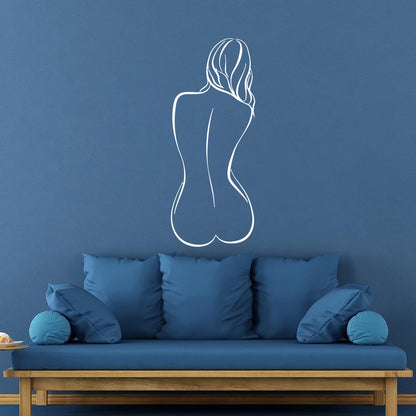 Lettering Decals Naked Woman Back Adult Ation Bedroom Tattoo Culture