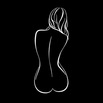 Lettering Decals Naked Woman Back Adult Ation Bedroom Tattoo Culture