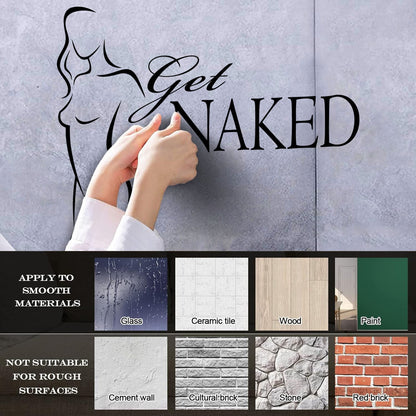 Wall Decals Paster Paper Girl Body Get Quote Words Do Not Damage The Wall Surface