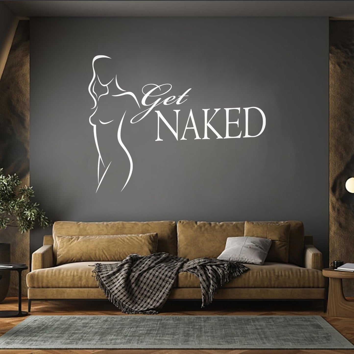 Wall Decals Paster Paper Girl Body Get Quote Words Do Not Damage The Wall Surface