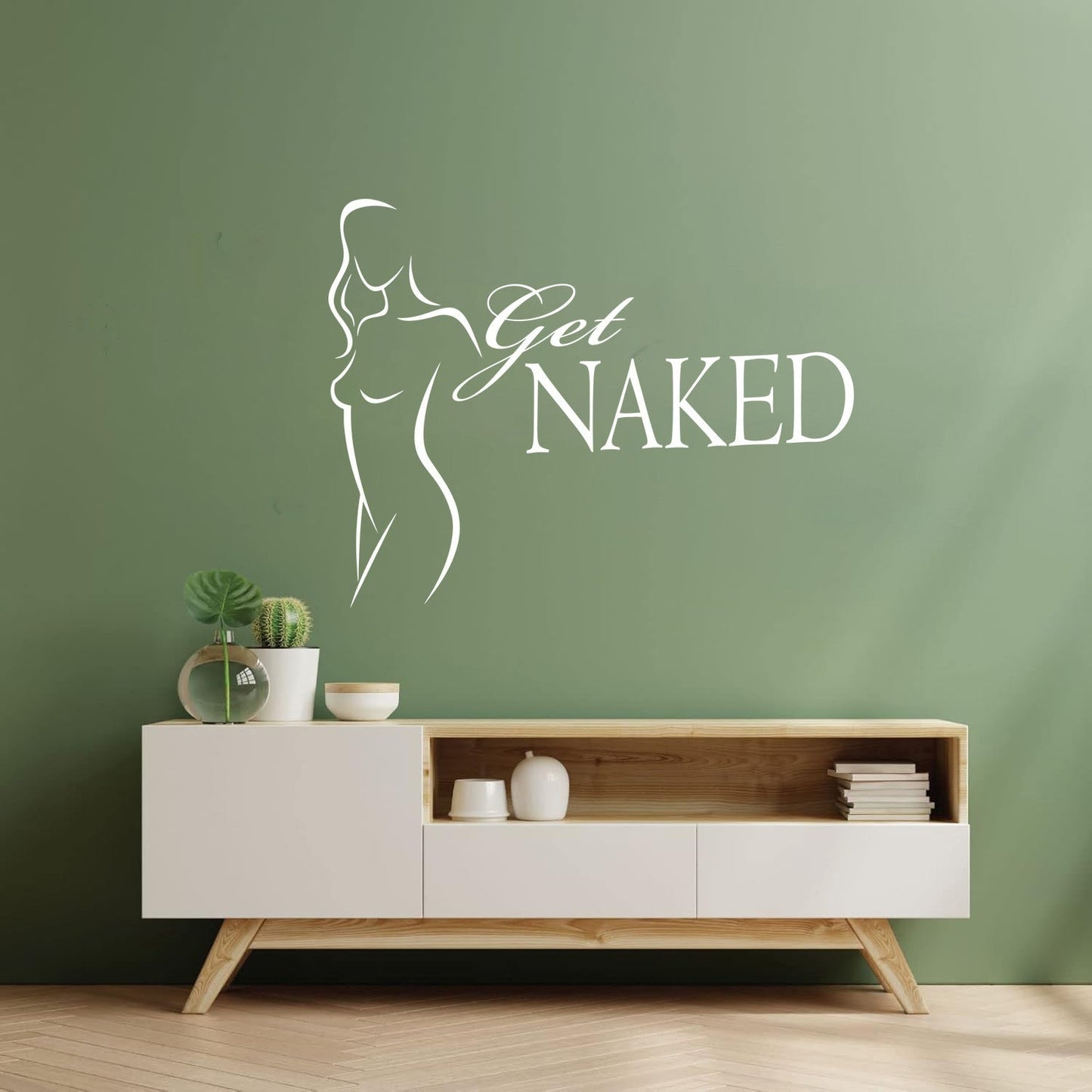 Wall Decals Paster Paper Girl Body Get Quote Words Do Not Damage The Wall Surface