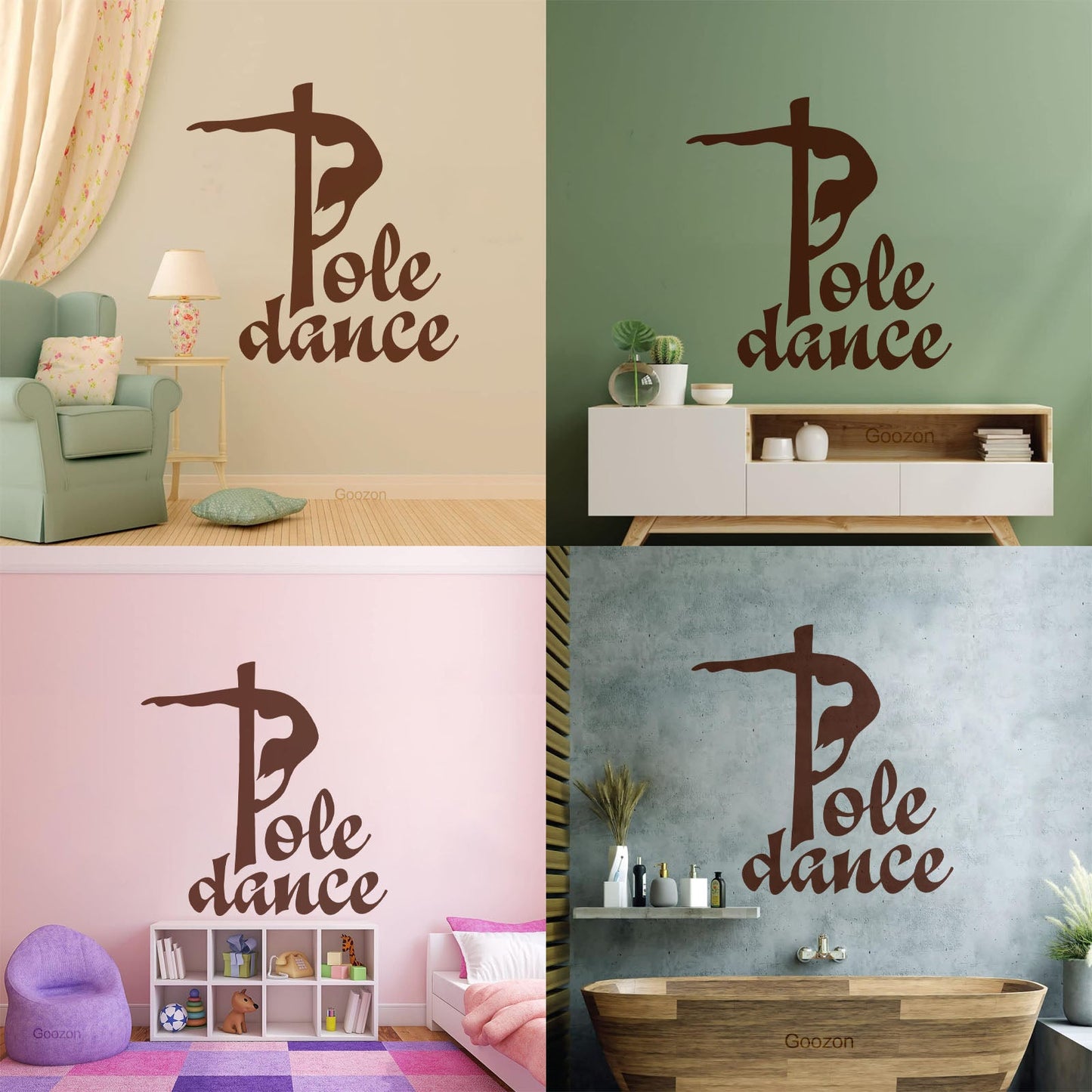 Wall Stickers Paster Paper Pole Dance Striptease Adult Waterproof