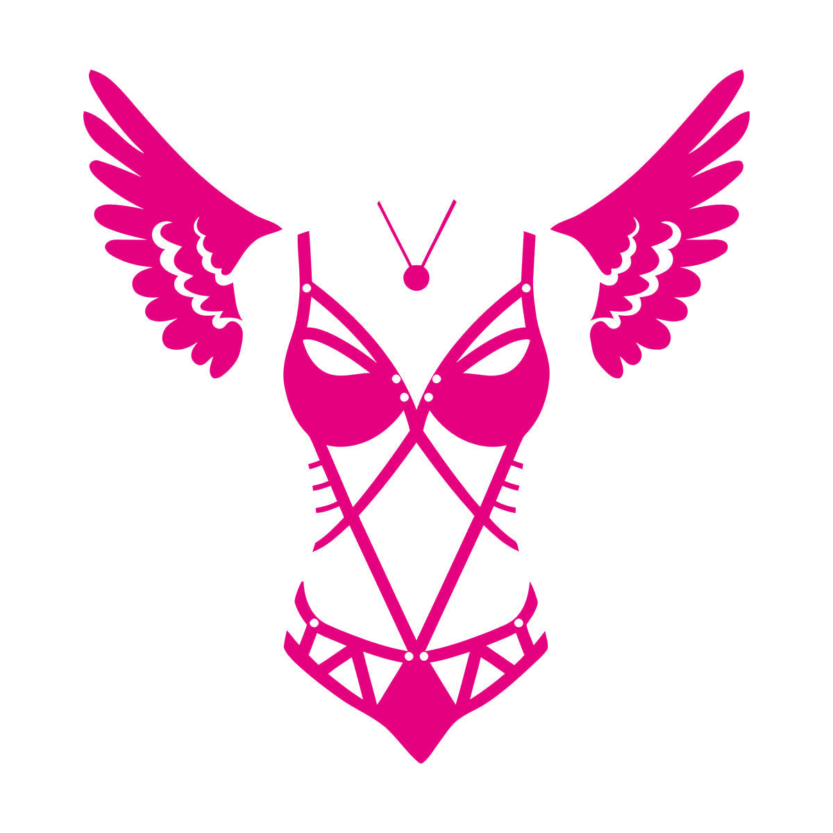 Engraving Stickers Lingerie Adult Shop Appeal Costume Wings Swimsuit Car Body Decoration