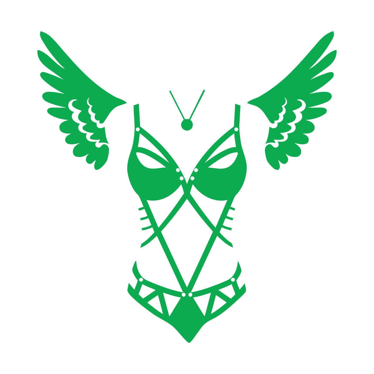 Engraving Stickers Lingerie Adult Shop Appeal Costume Wings Swimsuit Car Body Decoration