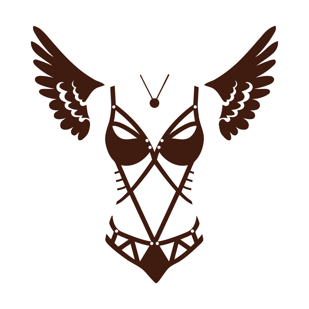 Engraving Stickers Lingerie Adult Shop Appeal Costume Wings Swimsuit Car Body Decoration