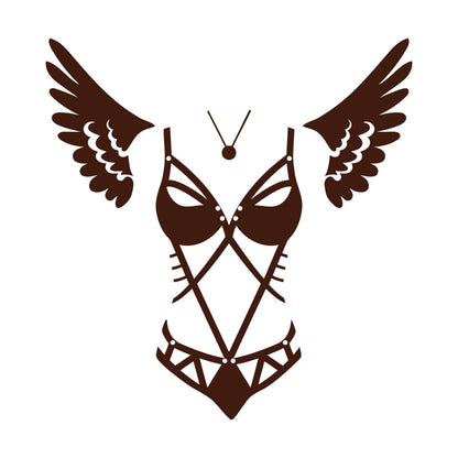 Engraving Stickers Lingerie Adult Shop Appeal Costume Wings Swimsuit Car Body Decoration